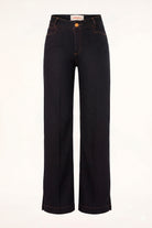 LaMuRaY Ellurel straight-leg jean in deep indigo denim, product front view