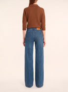 LaMuRaY Serene wide-leg jean in medium blue denim, back view